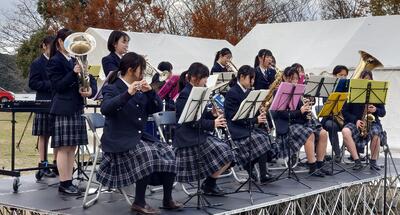 【吹奏楽部】わくわく冬パークに出演しました1