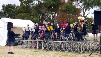 【吹奏楽部】わくわく冬パークに出演しました3