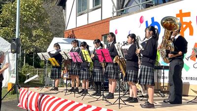 【吹奏楽部】第3回ゆうあいフェスタで演奏しました3