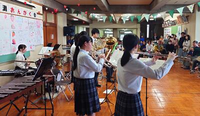 【吹奏楽部】『なると北灘おんがく会』に出演しました5