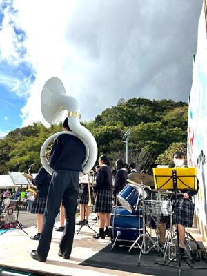 【吹奏楽部】第2回ゆうあいフェスタで演奏3
