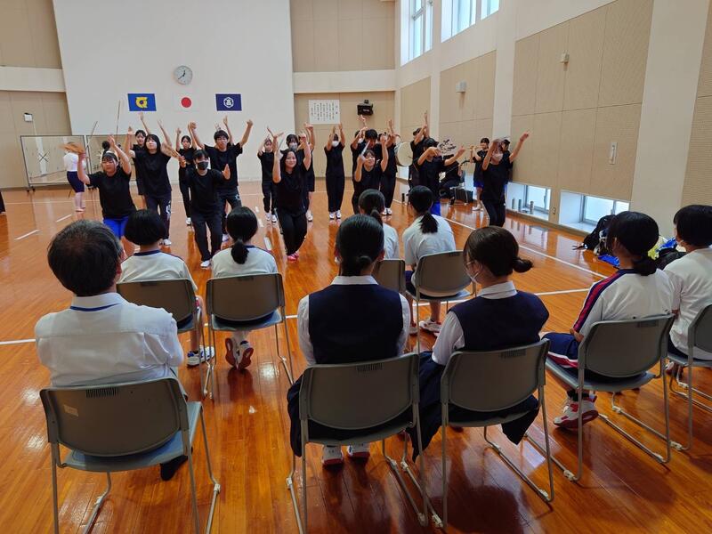 阿波踊り部　中学生体験入学1