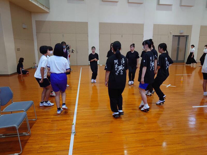 阿波踊り部　中学生体験入学2