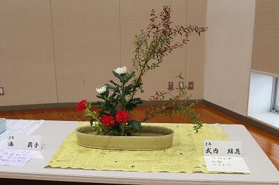 文化祭「華道展」2