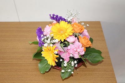 華道部　卒業式の装花を担当しました5