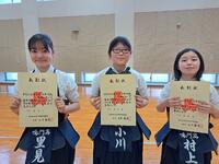 なぎなた部、高校総体が本校で開催されました。